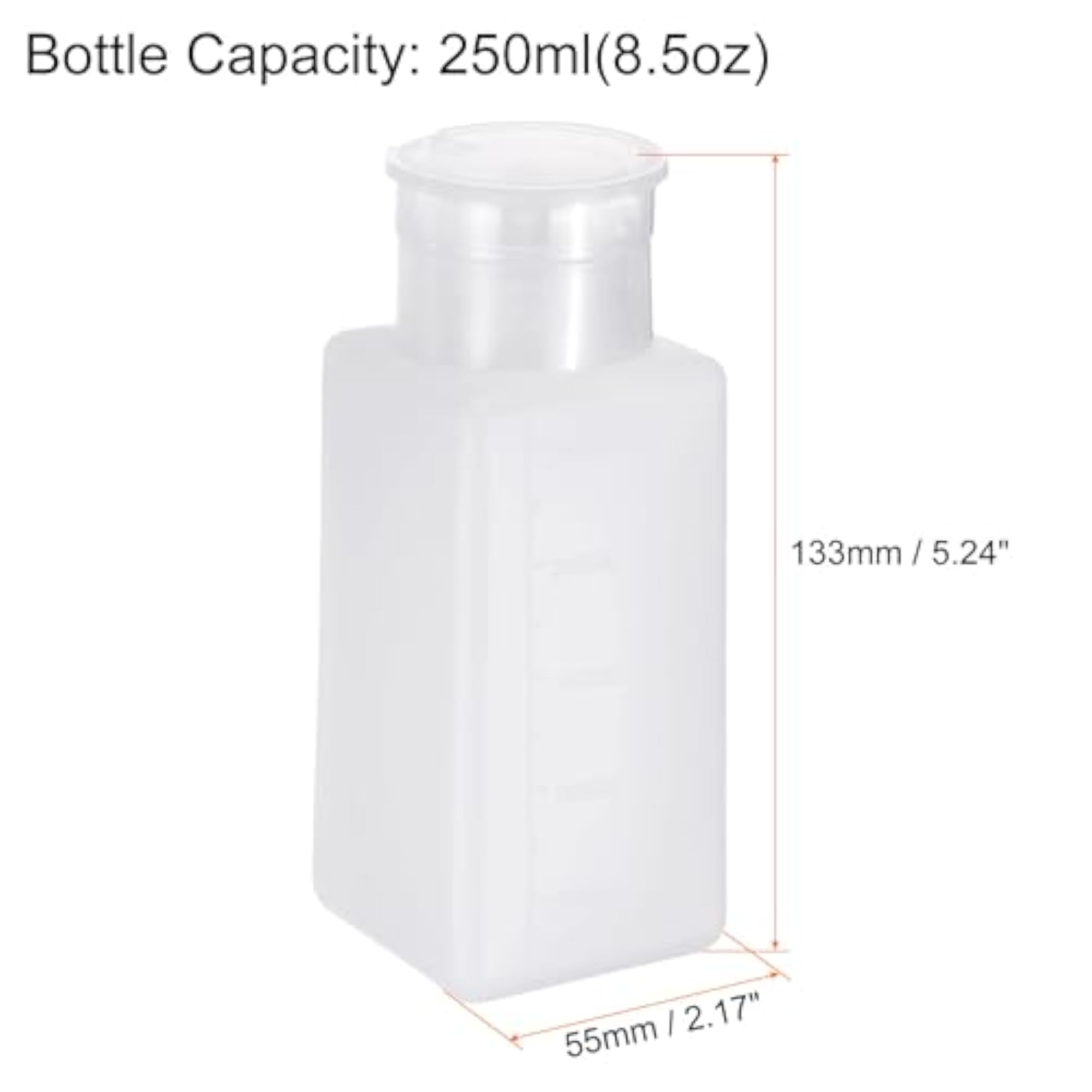250ml Press Type Liquid Dispenser Pump Bottle